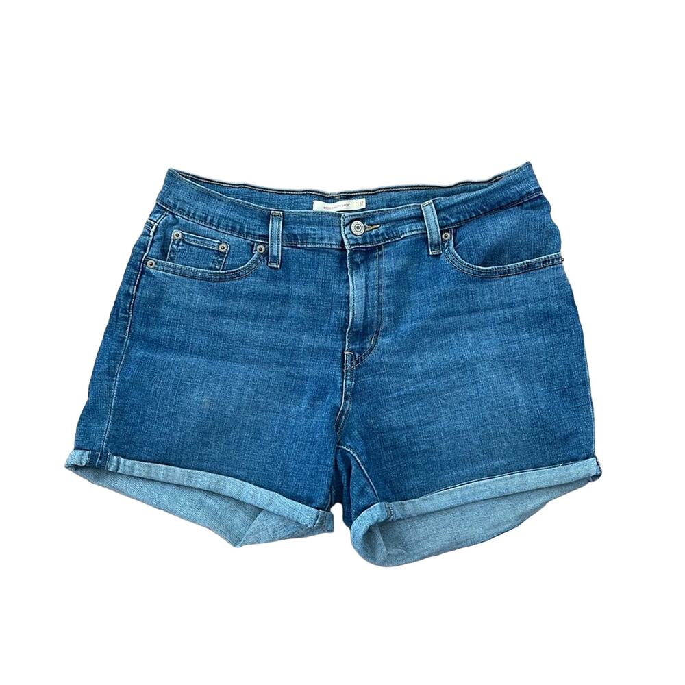 Levi's Mid Length Cuffed Jean Denim Shorts Size 32